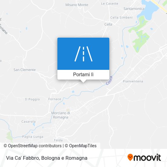 Mappa Via Ca' Fabbro