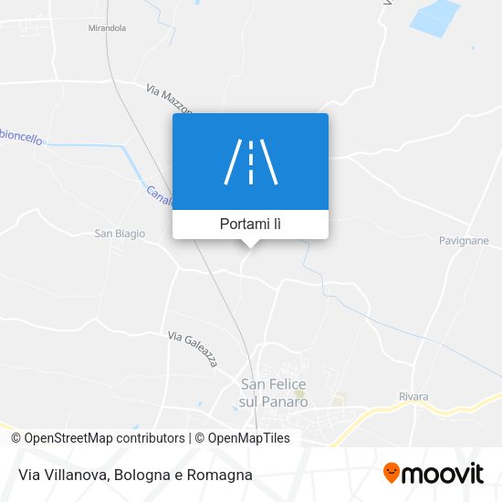 Mappa Via Villanova