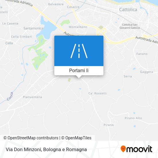 Mappa Via Don Minzoni