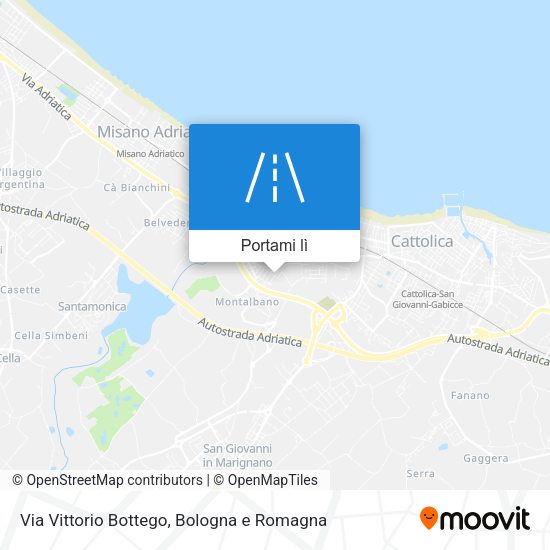 Mappa Via Vittorio Bottego