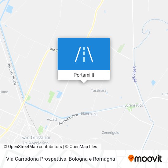 Mappa Via Carradona Prospettiva