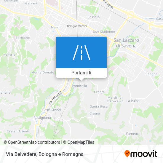 Mappa Via Belvedere