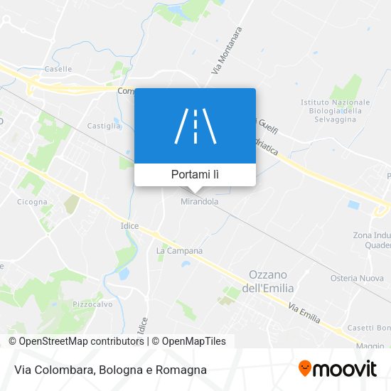 Mappa Via Colombara