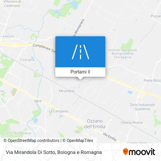 Mappa Via Mirandola Di Sotto
