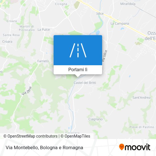 Mappa Via Montebello