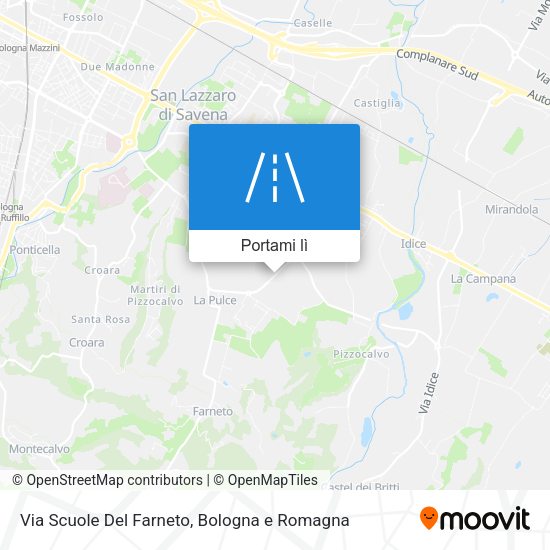Mappa Via Scuole Del Farneto
