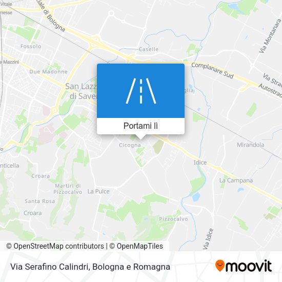 Mappa Via Serafino Calindri