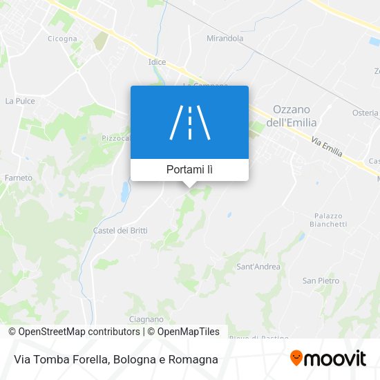 Mappa Via Tomba Forella