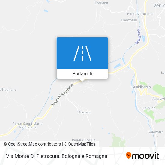 Mappa Via Monte Di Pietracuta