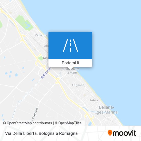 Mappa Via Della Libertà