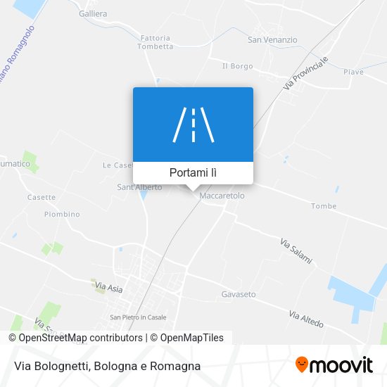 Mappa Via Bolognetti