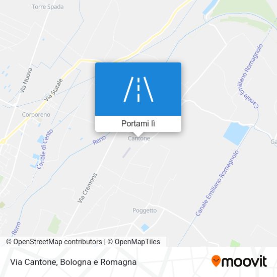 Mappa Via Cantone