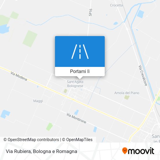 Mappa Via Rubiera