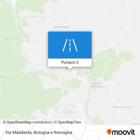 Mappa Via Malatesta