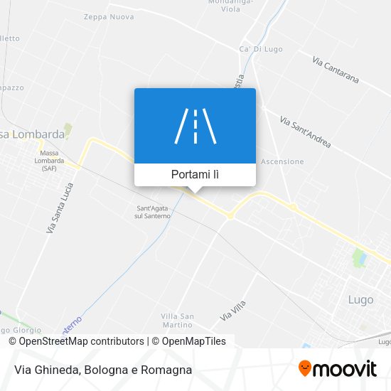 Mappa Via Ghineda