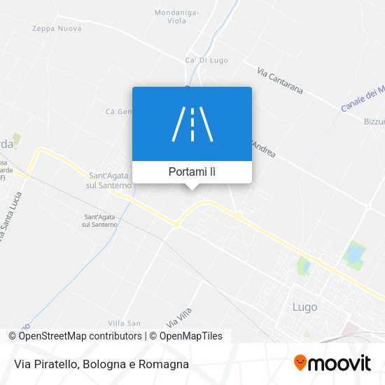 Mappa Via Piratello