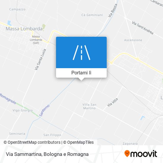 Mappa Via Sammartina