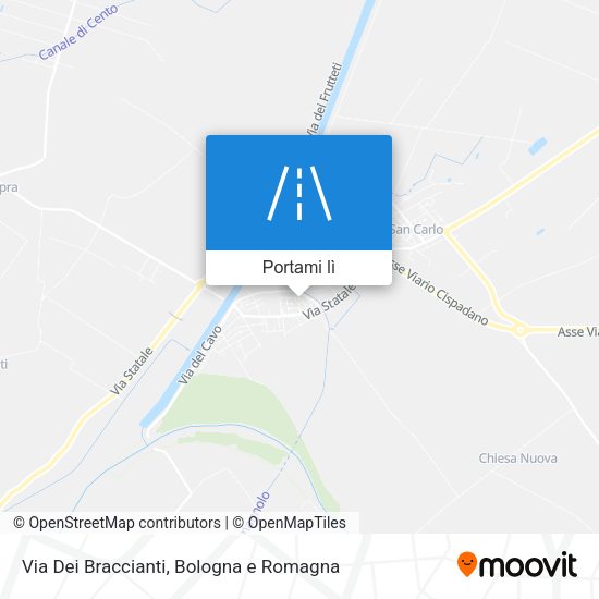 Mappa Via Dei Braccianti