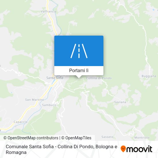 Mappa Comunale Santa Sofia - Collina Di Pondo