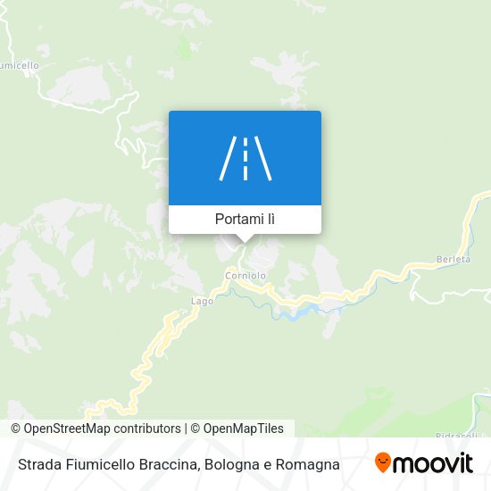 Mappa Strada Fiumicello Braccina