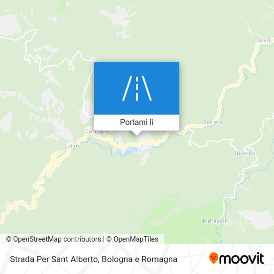 Mappa Strada Per Sant Alberto
