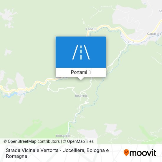 Mappa Strada Vicinale Vertorta - Uccelliera