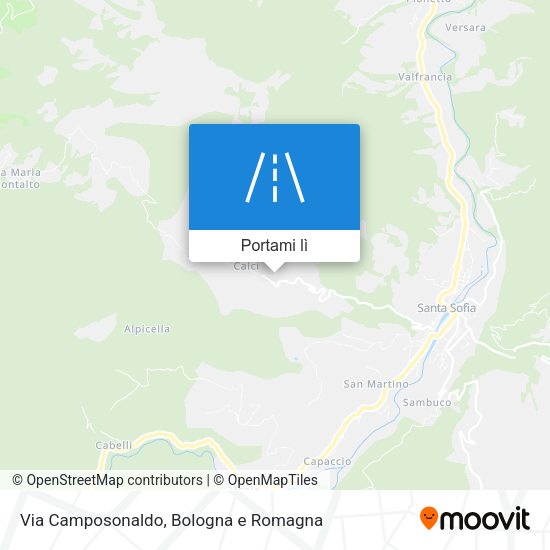Mappa Via Camposonaldo