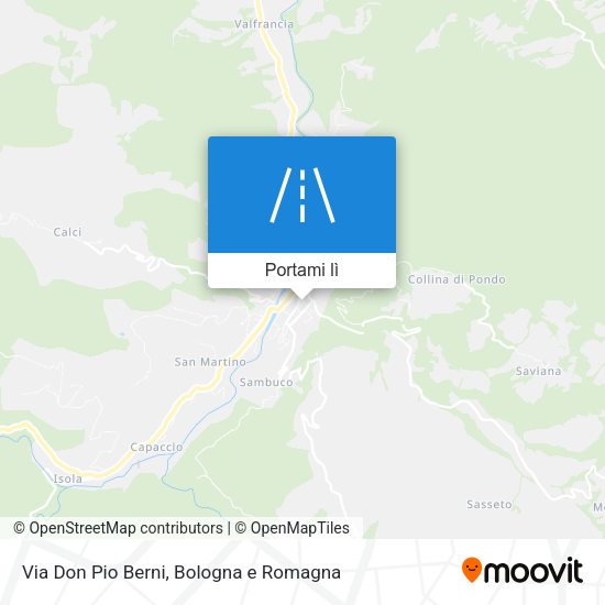 Mappa Via Don Pio Berni