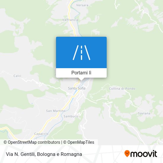 Mappa Via N. Gentili