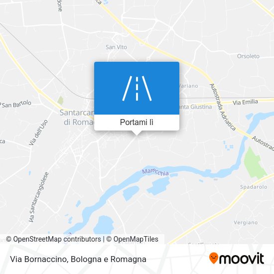 Mappa Via Bornaccino