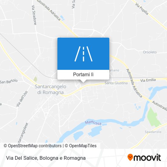 Mappa Via Del Salice