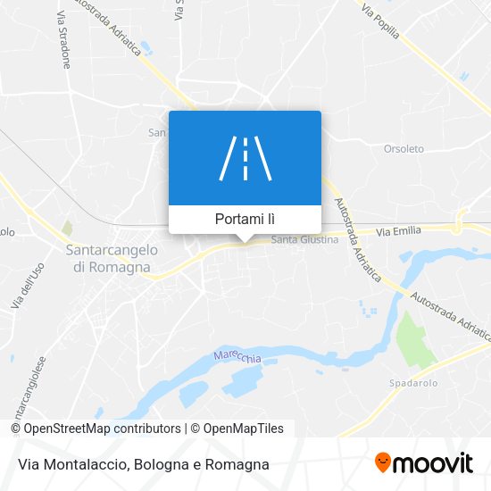 Mappa Via Montalaccio