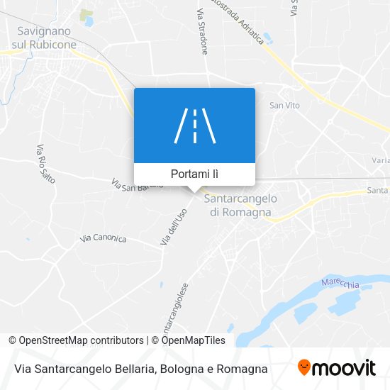 Mappa Via Santarcangelo Bellaria