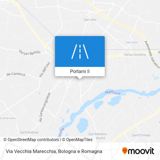 Mappa Via Vecchia Marecchia