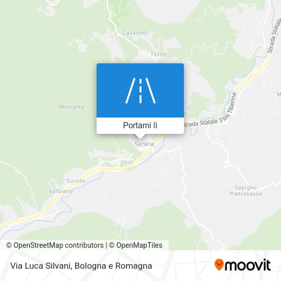 Mappa Via Luca Silvani