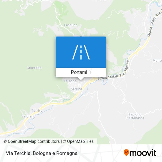Mappa Via Terchia