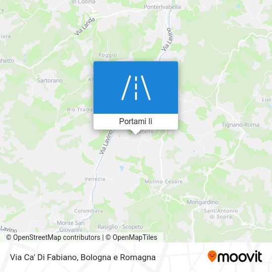 Mappa Via Ca' Di Fabiano