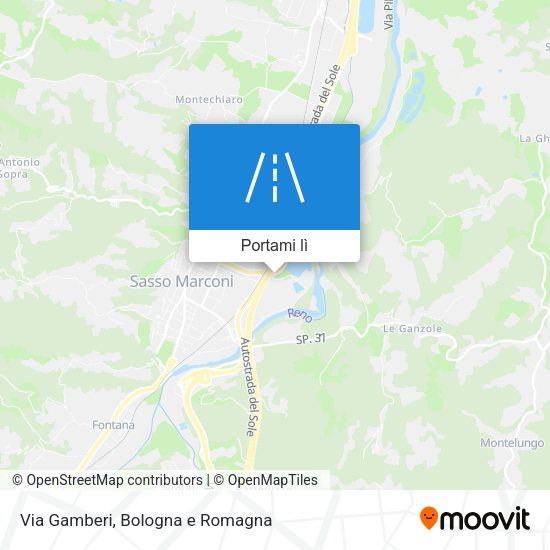 Mappa Via Gamberi