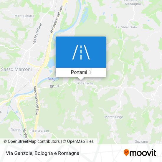 Mappa Via Ganzole