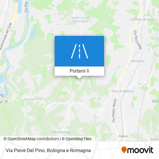 Mappa Via Pieve Del Pino