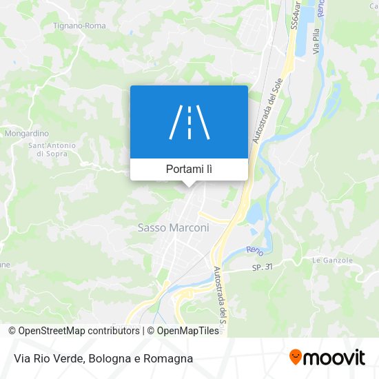 Mappa Via Rio Verde