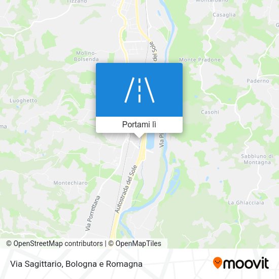 Mappa Via Sagittario