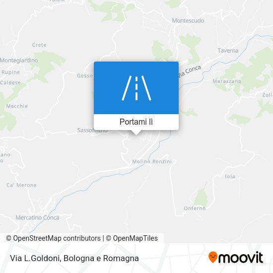 Mappa Via L.Goldoni