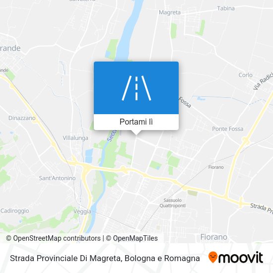 Mappa Strada Provinciale Di Magreta