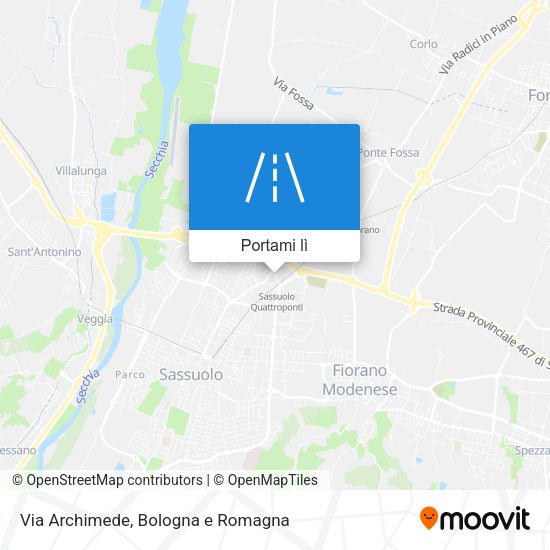 Mappa Via Archimede