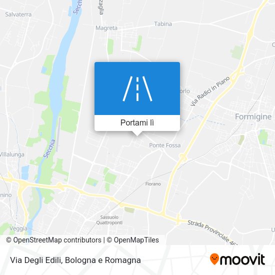 Mappa Via Degli Edili