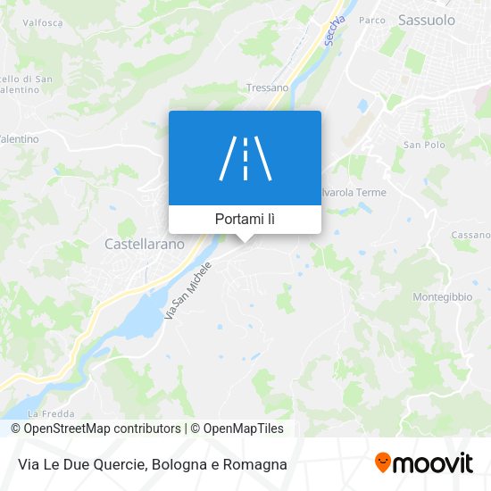 Mappa Via Le Due Quercie
