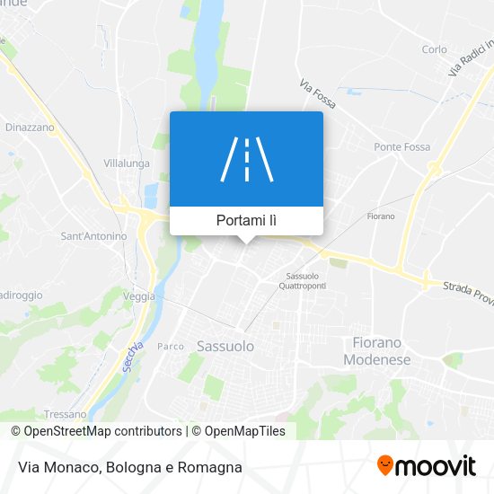Mappa Via Monaco