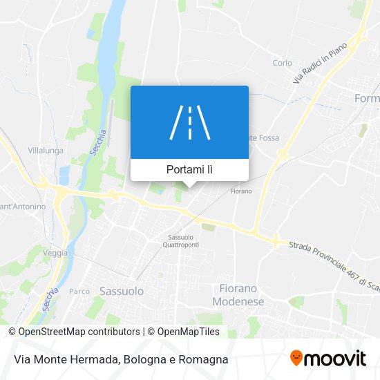 Mappa Via Monte Hermada
