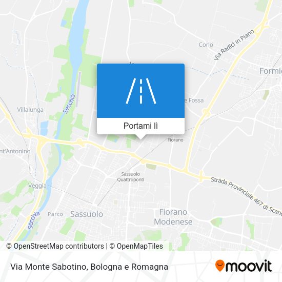 Mappa Via Monte Sabotino